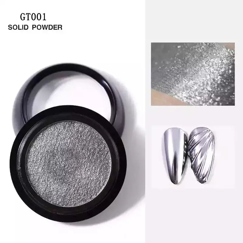 Silver Mirror Chrome Nail Powder – vanailshop